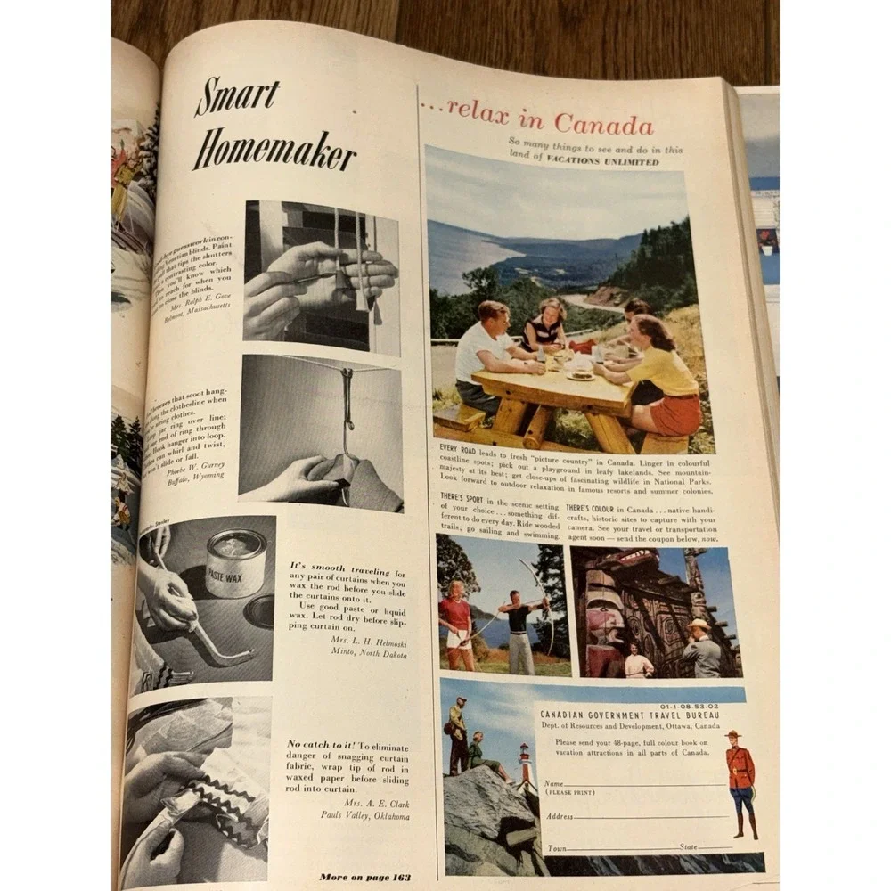 1953 MARCH BETTER HOMES AND GARDENS MAGAZINE - OUTDOORS COVER Vintage Read